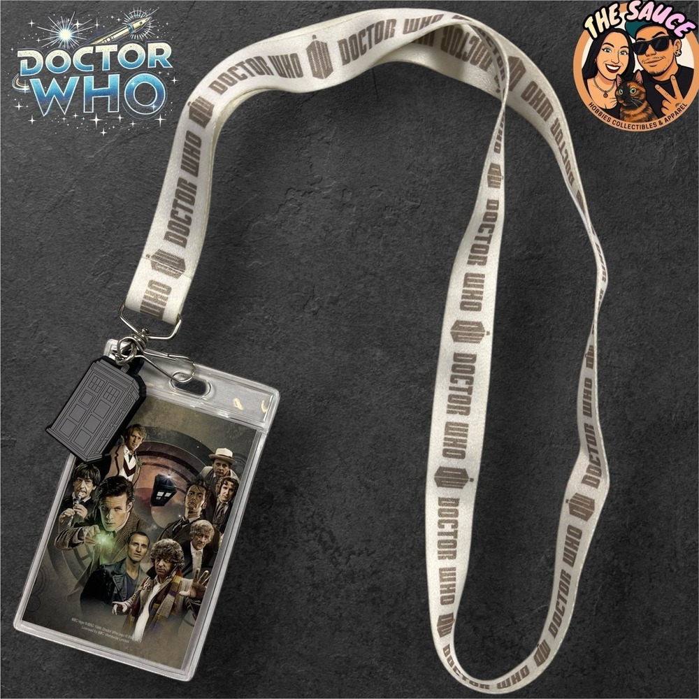 Doctor‎ Who Lanyard Sci If ID BBC 2012 Badge Holders w/ Tardis Charm